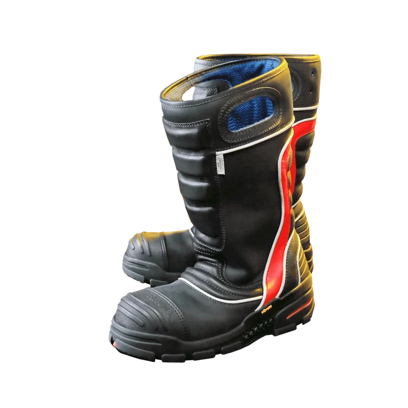 Fire-Dex® FDXL200 Leather Firefighter Boots are durable, heat- and slip-resistant structural firefighting boots made from premium leather, featuring reinforced toes, waterproof construction, and ergonomic design for comfort and protection during emergency operations.