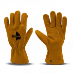 Majestic Safety MFA 84 Wildland Firefighting Gloves – Gauntlet are heat- and cut-resistant gloves designed for wildland firefighting, featuring durable materials, reinforced palms, extended gauntlet cuffs, and enhanced dexterity for hand and wrist protection.