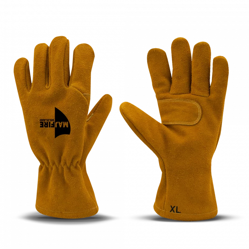 Majestic Safety MFA 84 Wildland Firefighting Gloves – Gauntlet are heat- and cut-resistant gloves designed for wildland firefighting, featuring durable materials, reinforced palms, extended gauntlet cuffs, and enhanced dexterity for hand and wrist protection.