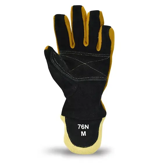 Single MajFire MFA83 glove palm side view, showcasing the textured grip and heat-resistant construction for enhanced handling.