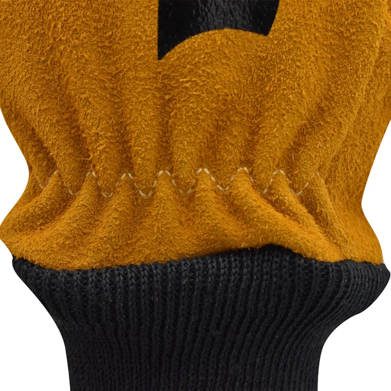 Close-up of the wrist area stitching on a single Majestic Safety MFA86 glove – Wristlet, highlighting durable construction and reinforced seams.