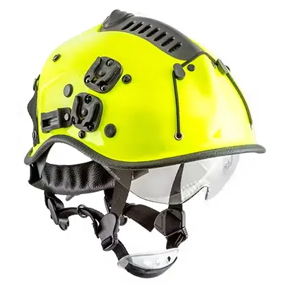 Pacific R6V Dominator Lightweight Multi-Purpose Helmet is a versatile, impact-resistant helmet designed for firefighters, offering lightweight protection, adjustable fit, and integrated features for rescue, structural, and wildland operations.