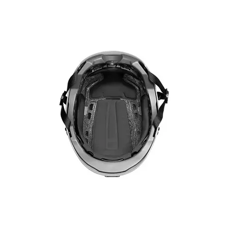Under view of the Team Wendy SAR Tactical Helmet in white highlighting interior padding and comfort features.