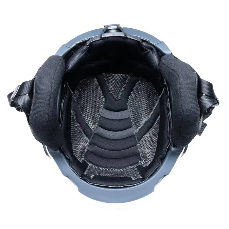 Under view of Team Wendy® M-216™ Backcountry Ski Helmet, showing interior padding, ventilation, and adjustable fit for maximum comfort and safety.