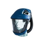 Sundström® SR 570 Face Shield with durable polycarbonate visor and secure headband, offering full‑face protection against impact and splash hazards in industrial or laboratory settings.