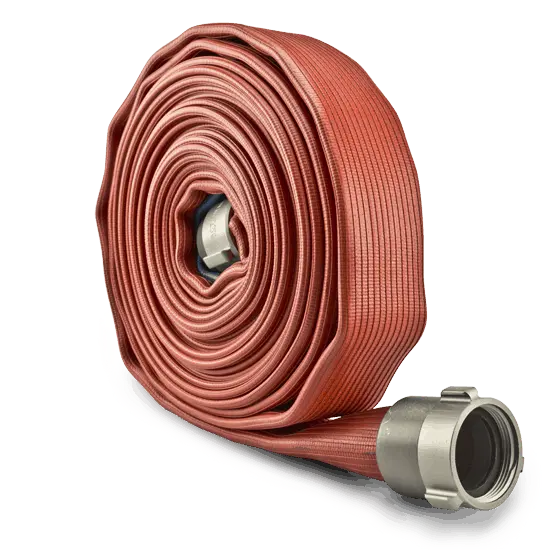 Red variant of BullDog™ Red Chief®/Yellow Chief Firefighting Hose, a heavy-duty, high-strength hose designed for reliable performance in demanding firefighting operations.
