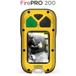 Seek Thermal™ FirePRO™ 200 Personal Thermal Camera displayed fully, showing its handheld ergonomic design and user-friendly interface for effective thermal imaging in firefighting operations.