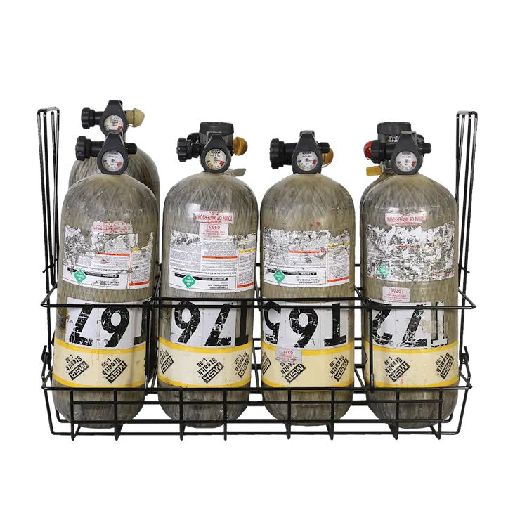 Ready Rack™ Collapsible Bottle Carrier is a lightweight, foldable carrier designed for easy transport and secure storage of gas bottles in various industrial and emergency settings.