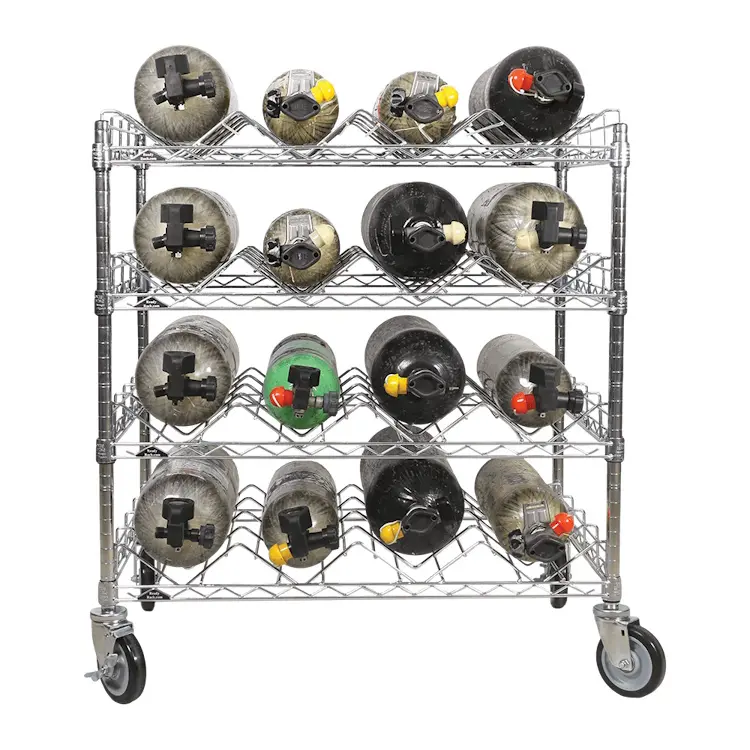 Ready Rack™ SCBA Mobile Bottle Carts are durable, mobile carts designed to safely transport self-contained breathing apparatus cylinders in emergency and industrial settings.