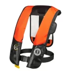 Mustang Survival® Hit Inflatable PFD for Law Enforcement with automatic hydrostatic inflation, designed for tactical use featuring low-profile fit, adjustable straps, and reliable flotation for water safety during law enforcement operations.