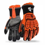 MajFire MFA14 Oil & Water Resistant Gloves with ANSI 5 cut-rated Cala-Tech palms provide durable hand protection featuring superior grip, oil and water resistance, and enhanced cut resistance for industrial safety.