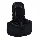 MajFire HALO NB Black Particulate Hood designed for firefighter protection, featuring advanced particulate-blocking fabric and a comfortable, contoured fit for maximum safety and breathability.