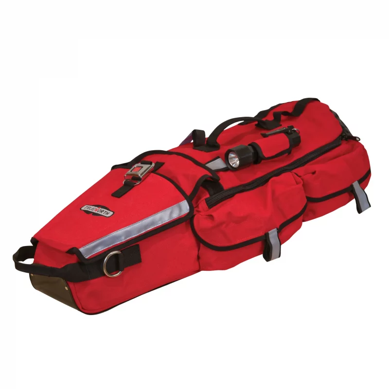 True North Gear L-2 RIT Bag featuring ultra-durable Iron-Cloth™ fabric, Heat-Shield™ Nylon 6.6 skid plate, and reflective safety tape, designed for rapid intervention team operations.
