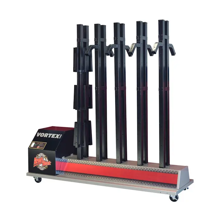 Ready Rack™ Vortex MD5 Mobile Dryer – 5-Position, a portable drying system designed to efficiently dry multiple pieces of firefighting gear simultaneously with powerful airflow and compact mobility.