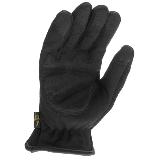 Palm side view of the Dragon Fire First Due Rescue Gloves, showcasing reinforced grip zones, durable heat-resistant materials, and ergonomic stitching for superior control and protection during technical rescue operations.