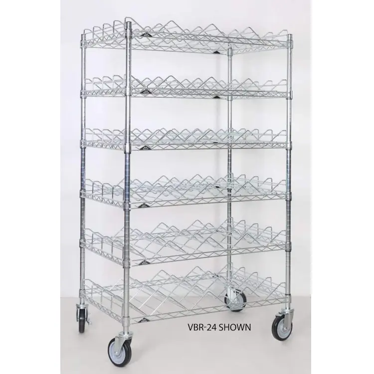 Ready Rack™ SCBA Mobile Bottle Cart empty, highlighting its sturdy frame and mobility features for efficient transport of breathing apparatus cylinders.