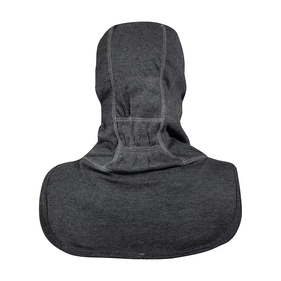 Back view of the MajFire HALO NB Grey Particulate Hood, highlighting the full-coverage fit and ergonomic shape for enhanced comfort and particulate protection.