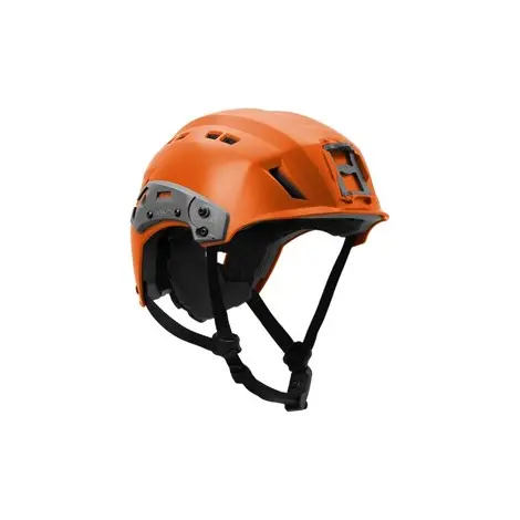 Team Wendy® SAR™ Backcountry Helmet in U.S. Coast Guard Orange with advanced impact protection and modular accessory compatibility for rescue missions.