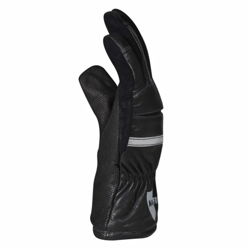 Side view of a single Majestic Safety MFA72 glove highlighting protective layering and flexible construction along the fingers and thumb.