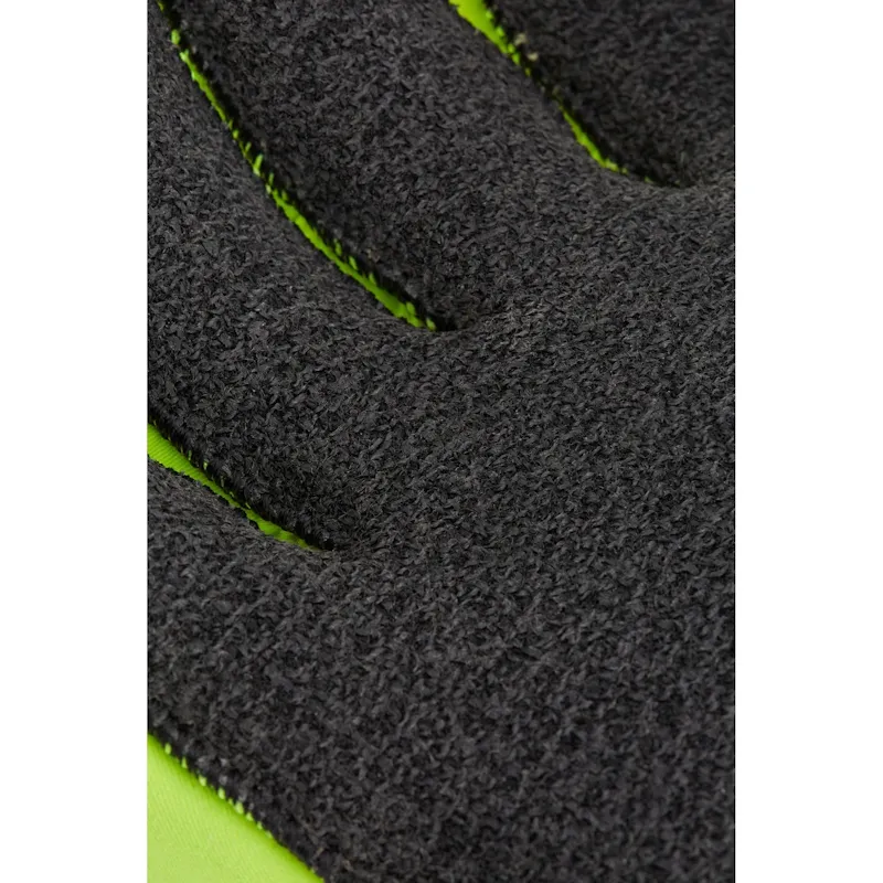 Closeup of the palm side fingers on the NRS Reactor Rescue Glove, showing Kevlar® stitching and textured grip zones designed for durability and precise control.
