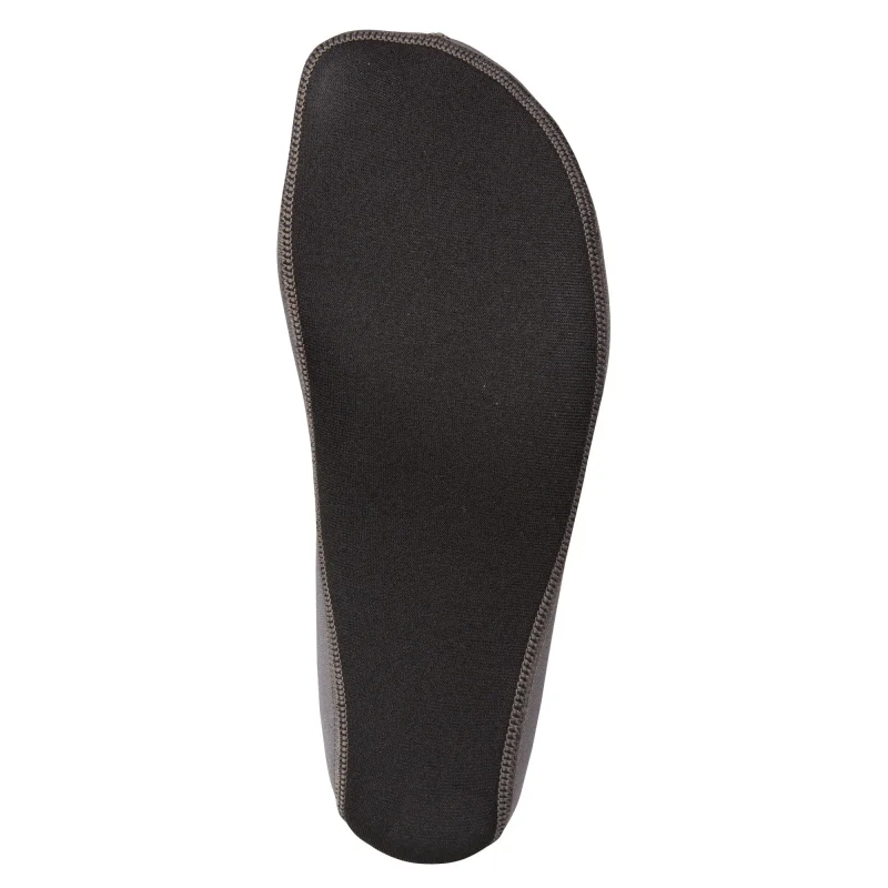 Under view of a single NRS Wetsock, displaying the textured sole area designed for grip inside footwear.