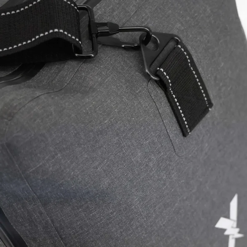 Closeup of carrying strap hook on Lightning X LXFB99, showing sturdy attachment hardware.