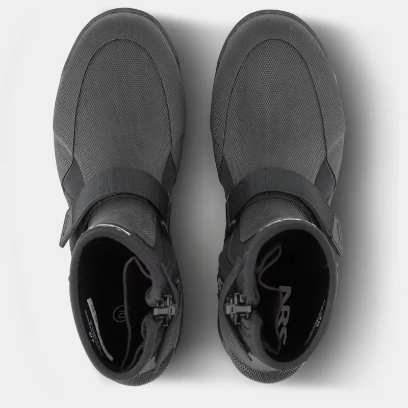 Top view of a pair of NRS ATB Wetshoes, showing the slip-on design and neoprene upper construction.