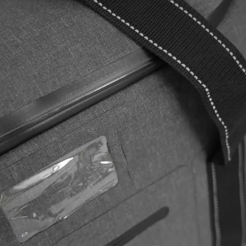 Closeup of top back view of Lightning X LXFB99, emphasizing reinforced stitching and water-resistant materials.