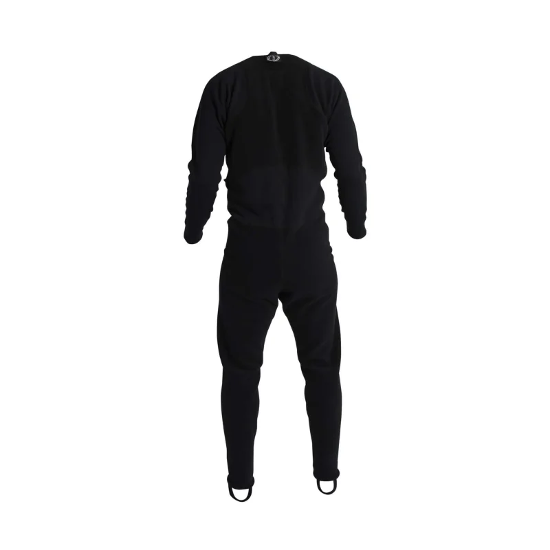 Back view of Mustang Survival® Sentinel™ Series Dry Suit Liner with Drop-Seat highlighting the insulated fabric and integrated drop-seat opening for convenience during extended wear.