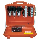 Air Systems® 50 CFM Breather-Box® filtration system equipped with 4 independent regulators, designed for precise compressed air filtration and pressure control in industrial applications.