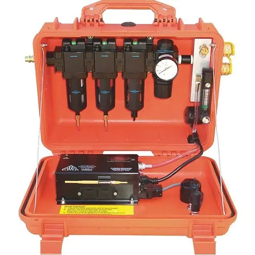 Air Systems® 30 CFM Breather-Box® Grade D filtration system with 48 CFM flow capacity and 2 couplings, designed for effective compressed air filtration in industrial environments.