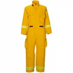 Lakeland® Wildland Fire Coverall (WLSCV), a flame-resistant full-body garment engineered for wildland firefighting, offering enhanced mobility, durability, and high-visibility safety features.