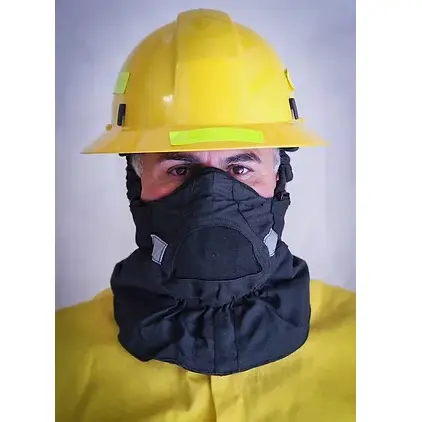The Hot Shield® HS-2 Wildland Firefighter Face Mask is a flame-resistant, breathable face covering designed to protect firefighters from heat, smoke, and debris during wildland firefighting operations.