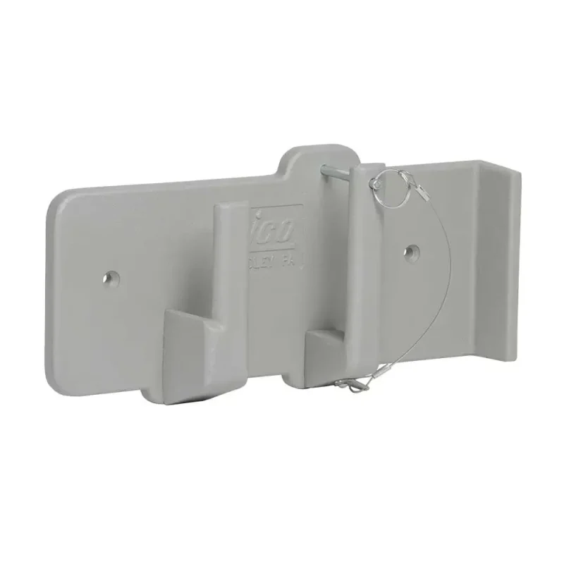 Close-up of an empty Ziamatic™ Axe Wall Mounting Bracket, showcasing its sturdy design and durable construction for reliable axe storage.