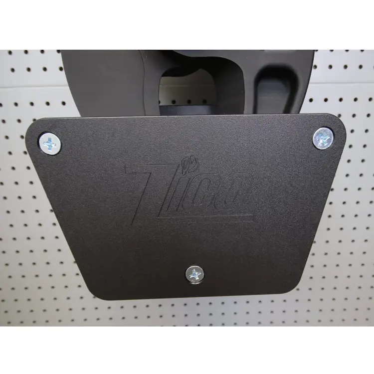 Close-up of the bottom section of a Ziamatic™ Heavy Rescue Tool Mount, highlighting its robust construction and secure mounting features for reliable equipment support.