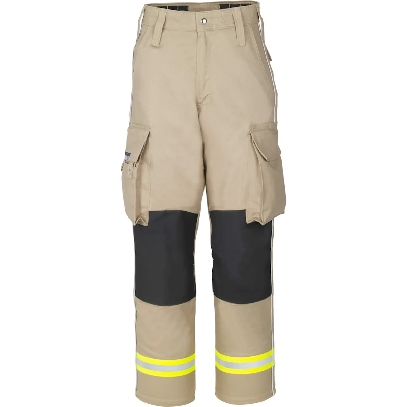 Lakeland® 911 Series Extrication Pants (EXPT) in tan, heavy-duty, flame-resistant protective pants designed for emergency rescue operations, offering durability, mobility, and enhanced safety features.