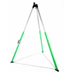 3M™ DBI-SALA® UCT-300 Confined Space Aluminum Tripod – 10 ft, featuring telescoping adjustable locking legs, built-in pulley system, rubber safety shoes, safety leg support chain, integrated 5,000 lb. anchor points, and quick-connect winch/SRL mounting bracket, designed for safe and efficient confined space entry and rescue operations.