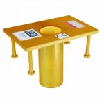 3M™ DBI-SALA® Advanced™ Confined Space Permanent Flush Floor Mount Sleeve Davit Mast Base – heavy-duty, corrosion-resistant davit mast base designed for permanent flush floor mounting, providing secure and stable support in confined space rescue and fall protection.