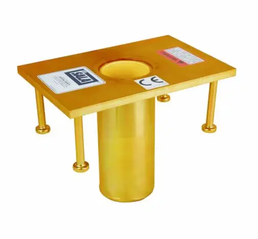 3M™ DBI-SALA® Advanced™ Confined Space Permanent Flush Floor Mount Sleeve Davit Mast Base – heavy-duty, corrosion-resistant davit mast base designed for permanent flush floor mounting, providing secure and stable support in confined space rescue and fall protection.