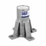 3M™ DBI-SALA® Advanced™ Confined Space Permanent Floor Mount Sleeve Davit Mast Base provides a fixed anchorage solution for confined space entry and rescue, designed for permanent installation into concrete flooring.
