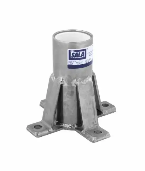 3M™ DBI-SALA® Advanced™ Confined Space Permanent Floor Mount Sleeve Davit Mast Base provides a fixed anchorage solution for confined space entry and rescue, designed for permanent installation into concrete flooring.