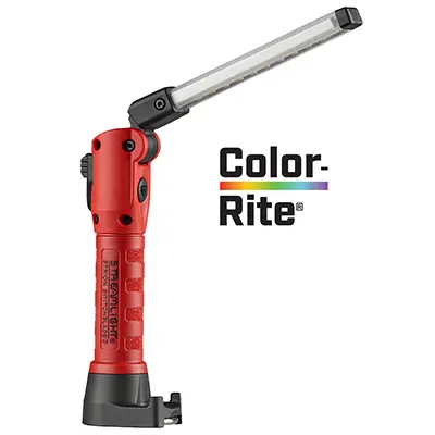 Streamlight® Strion Switchblade® is a compact, high-performance LED flashlight featuring a rechargeable battery, multiple lighting modes, and a durable design ideal for tactical, industrial, and emergency use.