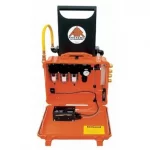 Air Systems® Blast-Air™ cart equipped with 100 CFM Breather-Box® filtration system, featuring 123 CFM flow capacity and 8 couplings for efficient compressed air delivery in industrial applications.