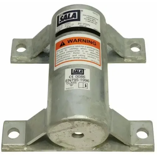 3M™ DBI-SALA® Advanced™ Confined Space Permanent Wall Mount Sleeve Davit Mast Base – durable, corrosion-resistant davit mast base designed for permanent wall mounting, providing secure support for confined space rescue and fall protection.