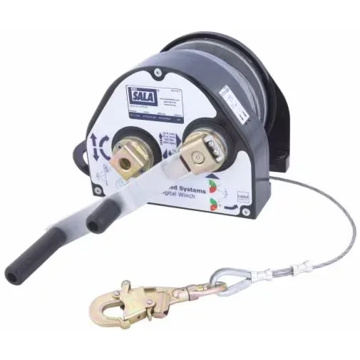 3M™ DBI-SALA® Advanced™ Digital 100 Series Winch – 60 ft features a durable digital counter, 60 ft of steel cable, and a high-efficiency drive system for precise lifting and lowering in confined space and rescue operations.