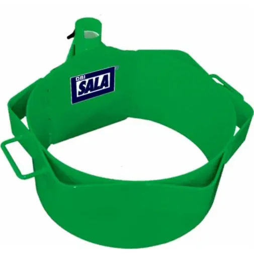 3M™ DBI-SALA® Advanced™ Confined Space Integrated Manhole Collar Davit Mast Base showing a heavy-duty metal collar with an attached adjustable davit mast base, designed for secure anchorage and safe confined space entry and rescue.