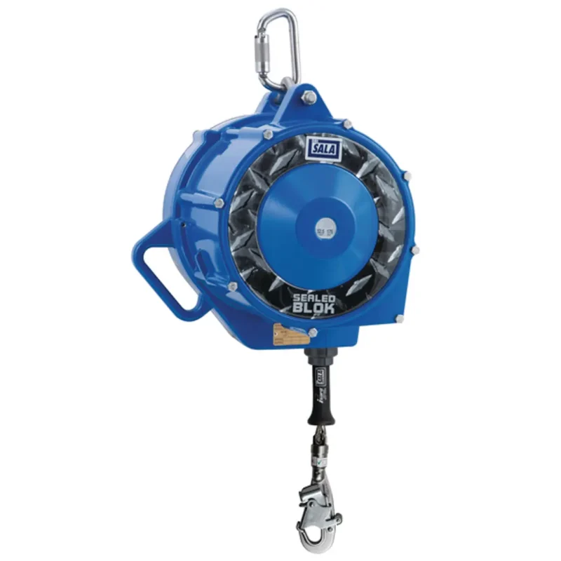 3M™ DBI-SALA® Self Retracting Lifeline with Emergency Retrieval — 175 ft fall protection device featuring a durable, smooth-retracting cable and an alternate hook for enhanced safety and ease of use in confined space and height work.