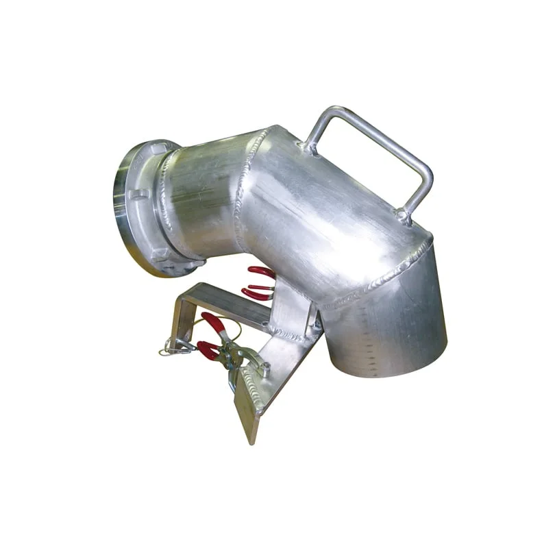 Side view of a Husky® Supply Line Bracket, showing its sturdy construction and design for securely holding and organizing firefighting supply hoses.