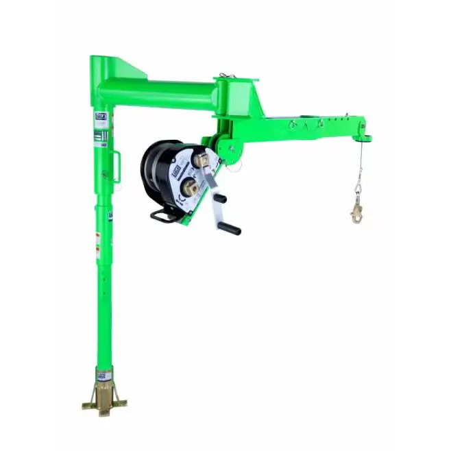 3M™ DBI-SALA® Advanced™ Confined Space Floor Mount Sleeve Davit Base attaches to the bottom of a davit mast in a hoist system, providing a secure floor-mounted anchorage point for confined space entry, retrieval, and rescue.