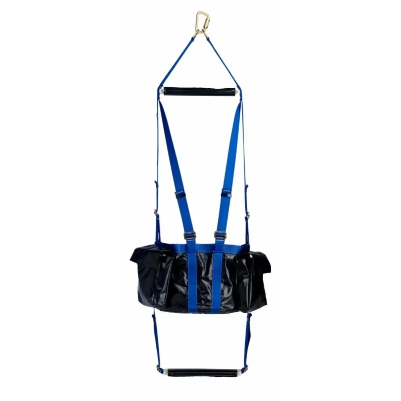Back view of the 3M™ DBI-SALA® Suspended Workman’s Chair – 15 in x 18 in x 0.75 in, showcasing the durable frame and reinforced support designed for safe and comfortable use during suspended work at height.